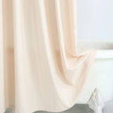 Elowen LinenSpa Shower Curtain – Waterproof Boho Farmhouse Bathroom Curtain with Textured Fabric & Metal Eyelets | Beige & Ivory Luxury Finish