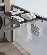 AeroFold Wall Storage Rack – Foldable Aluminium Coat & Towel Organiser | Modern Space-Saving Wall Hook