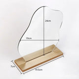 CloudÉclat Decorative Vanity Mirror – Irregular Acrylic Table Mirror | Modern Cloud-Inspired Design