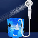 AquaNomad SmartCamp Portable Shower – Rechargeable Outdoor Camping Shower | Digital Display Travel Wash System