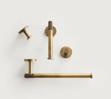 Kensington Heritage Bathroom Hardware Set – Antique Bronze Brass Accessories | Luxury Knurled Towel Rail &amp; Toilet Roll Holder Collection