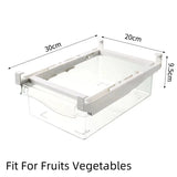 ClearNest Fridge Storage Drawer – Transparent Under-Shelf Refrigerator Organiser | Space-Saving Food Container