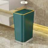 PureVault Compact Waste Bin – 10L Odour-Sealing Press Lid Bin | Modern Space-Saving Design