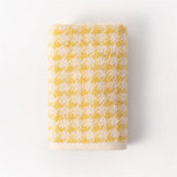 Maison Échelon Houndstooth Cotton Face Towel – Luxury Jacquard Hand Towel | Soft Vintage Bathroom Linen