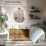 LumiAura Frameless LED Mirror – Dimmable Anti-Fog Bathroom Vanity Mirror | Touch Sensor Backlit Design
