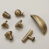 Atelier Forge Hammered Brass Handles – Vintage Bronze Cabinet Pulls | Artisan Furniture Hardware