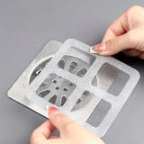 FlowGuard Disposable Drain Hair Catchers – Self-Adhesive Mesh Drain Protectors | Easy No-Clog Sink & Shower Covers
