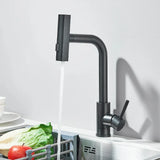 CascadeFlow Pull-Down Kitchen Mixer – 360° Swivel Stainless Steel Faucet | Waterfall Spray Sink Tap