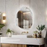 LumiAura Frameless LED Mirror – Dimmable Anti-Fog Bathroom Vanity Mirror | Touch Sensor Backlit Design
