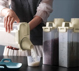 PureKeep Pantry Storage Container – Airtight Rice & Grain Dispenser | Moisture-Proof Kitchen Organisation Box