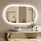 Velaris Oval LED Vanity Mirror – Anti-Fog Illuminated Bathroom Mirror with Aluminium Frame