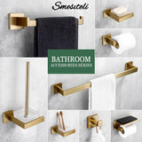 AeroSteel Bathroom Hardware Set – Brushed Stainless Steel Towel Rail & Accessory Collection | Modern Wall-Mounted Bathroom Fixtures