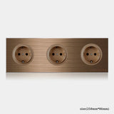VeronaVolt Vintage Wall Switch & Socket – Coffee Bronze Electrical Outlet | Retro LED Power Plate