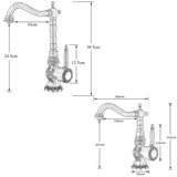 HeritageFlow Pull-Out Bronze Kitchen Faucet – Retro Antique Solid Brass Single-Handle Sink Mixer with Swivel & Retractable Spout