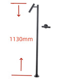 LuxeFlow Floor-Mounted Brass Bath Filler Tap – Tall Designer Freestanding Faucet with Single-Handle Hot & Cold Control | Luxury Bathroom Statement Fixture