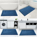 CloudSoft Luxe Bath Mat – Ultra Absorbent Microfibre Bathroom Rug | Non-Slip Quick-Dry Comfort Mat