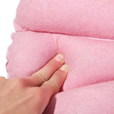 Auralux AquaLuxe Inflatable Spa Bath Pillow with Neck & Shoulder Support – Soft Terry Cloth Ergonomic Bathtub Cushion with Suction Cups | Portable Home Spa Comfort Accessory