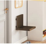 Nordhaven Folding Bamboo Wall Bench – Space-Saving Entryway Seat | Minimalist Nordic Hallway Stool