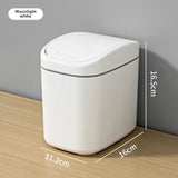 DeskEase Mini Waste Bin – Compact Swing Lid Desk Bin | Modern Desktop Organiser