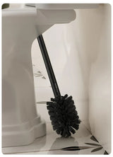 Nordelle Wall-Mounted Toilet Brush Set – Drill-Free Bathroom Cleaning Brush | Wood-Effect Modern WC Accessory