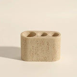 Calacéra Ceramic Bathroom Accessories Set – Stone-Effect Luxury Vanity Collection | Modern Spa Bathroom Décor