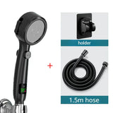 ThermoFlow Smart LED Shower Head – High-Pressure Handheld Shower with Digital Temperature Display | Water-Saving Spa Spray System
