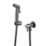 HydroPure Bidet Sprayer Set – Stainless Steel Wall-Mounted Bathroom Hygiene Kit | Modern Handheld Toilet Spray System