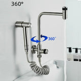 SteelFlow Pro360 Utility Faucet – 3040 Stainless Steel Swivel Tap | Cold Water Kitchen & Outdoor Sink Mixer