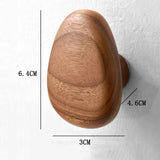 Scandinavian Pebble Wood Hooks – Minimalist No-Drill Coat & Door Hangers | Modern Home Organisation