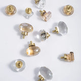 Éclatéra Crystal Cabinet Knob – Champagne Gold Furniture Handle | Luxury Drawer & Wardrobe Hardware
