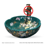 Artevia Hand-Painted Vessel Basin – Artistic Ceramic Countertop Sink | Luxury Designer Bathroom Statement