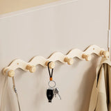 Arqevia RuralHook 6-Hook Wall Rack – Rustic Aluminium Coat & Towel Hooks | Heavy-Duty Drill-Mounted Storage for Bathroom, Kitchen & Hallway