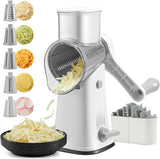 ChefMaster Rotary Prep Pro – 5-in-1 Stainless Steel Cheese Grater & Vegetable Slicer | Multifunction Kitchen Cutter