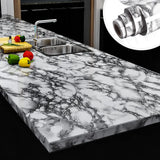 CarraraGlow Adhesive Marble Wrap – Waterproof PVC Surface Film | Luxury Peel & Stick Interior Covering