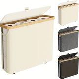 Veloura Covered Toilet Roll Holder – Modern Bathroom Paper Storage Container | Minimalist Bathroom Organisation