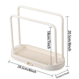 AquaNest Sink Organiser – Removable Sponge & Cloth Drying Holder | Ventilated Kitchen & Bathroom Storage