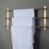 CopperLine Compact Towel Rail with Hook – Chrome Copper Wall Holder | Space-Saving Luxury Bathroom Storage