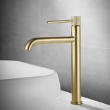 ObsidianVale Mono Basin Tap – Matte Black Bathroom Mixer | Solid Brass Contemporary Vanity Faucet