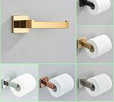 Veloura Luxe Gold Toilet Roll Holder – 304 Stainless Steel Bathroom Wall Mount | Rustproof Modern Tissue Dispenser