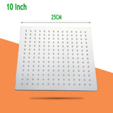 AquaVera Ceiling Rain Shower Head – Ultra-Thin Stainless Steel Rainfall System | Luxury High-Pressure Bathroom Shower