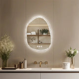 LumiAura Frameless LED Mirror – Dimmable Anti-Fog Bathroom Vanity Mirror | Touch Sensor Backlit Design