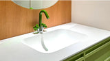 LuxeFlow Dual-Handle Brass Basin Mixer Tap – Rotatable Spout Bathroom Faucet with Ceramic Cartridge | Chrome Finish Luxury Sink Tap (Red & Green Accent Design)