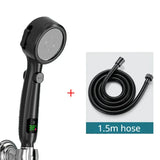 ThermoFlow Smart LED Shower Head – High-Pressure Handheld Shower with Digital Temperature Display | Water-Saving Spa Spray System