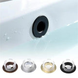 LuxeTrim Brass Overflow Cover – Universal Bathroom Sink Overflow Ring | Decorative Basin Drain Accent
