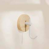 Nordale Walnut Wall Hook – Solid Wood Coat & Accessory Hanger | Minimalist Scandinavian Storage