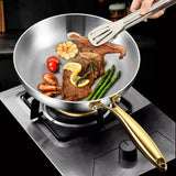TitanCore 7-Layer Stainless Steel Frying Pan – Professional Induction Skillet | Heavy-Duty Chef Cookware