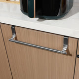 DoorNest Over-Cabinet Towel Rail – Stainless Steel Kitchen Hanging Rack | No-Drill Storage Organiser