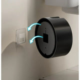 Nordelle Wall-Mounted Toilet Brush Set – Drill-Free Bathroom Cleaning Brush | Wood-Effect Modern WC Accessory