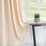 Elowen LinenSpa Shower Curtain – Waterproof Boho Farmhouse Bathroom Curtain with Textured Fabric & Metal Eyelets | Beige & Ivory Luxury Finish