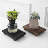 RustiTray Decorative Wooden Tray Stand – Rustic Farmhouse Organizer for Bathroom, Kitchen & Vanity